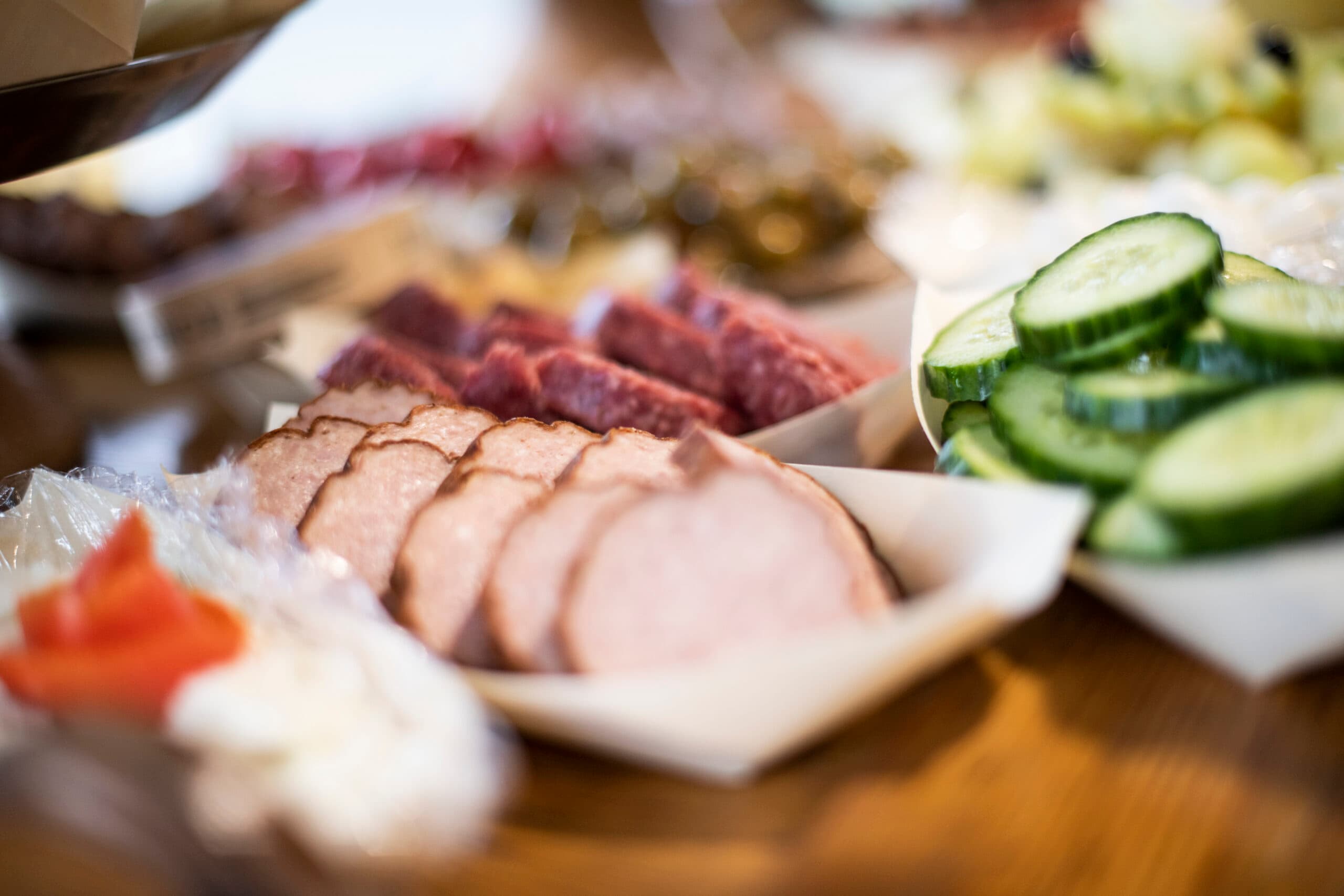 Luxe koude hapjes, cateringarrangement van De4Zussen